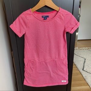 Little Girl Gap striped dress w/ pouch pocket Sz S
